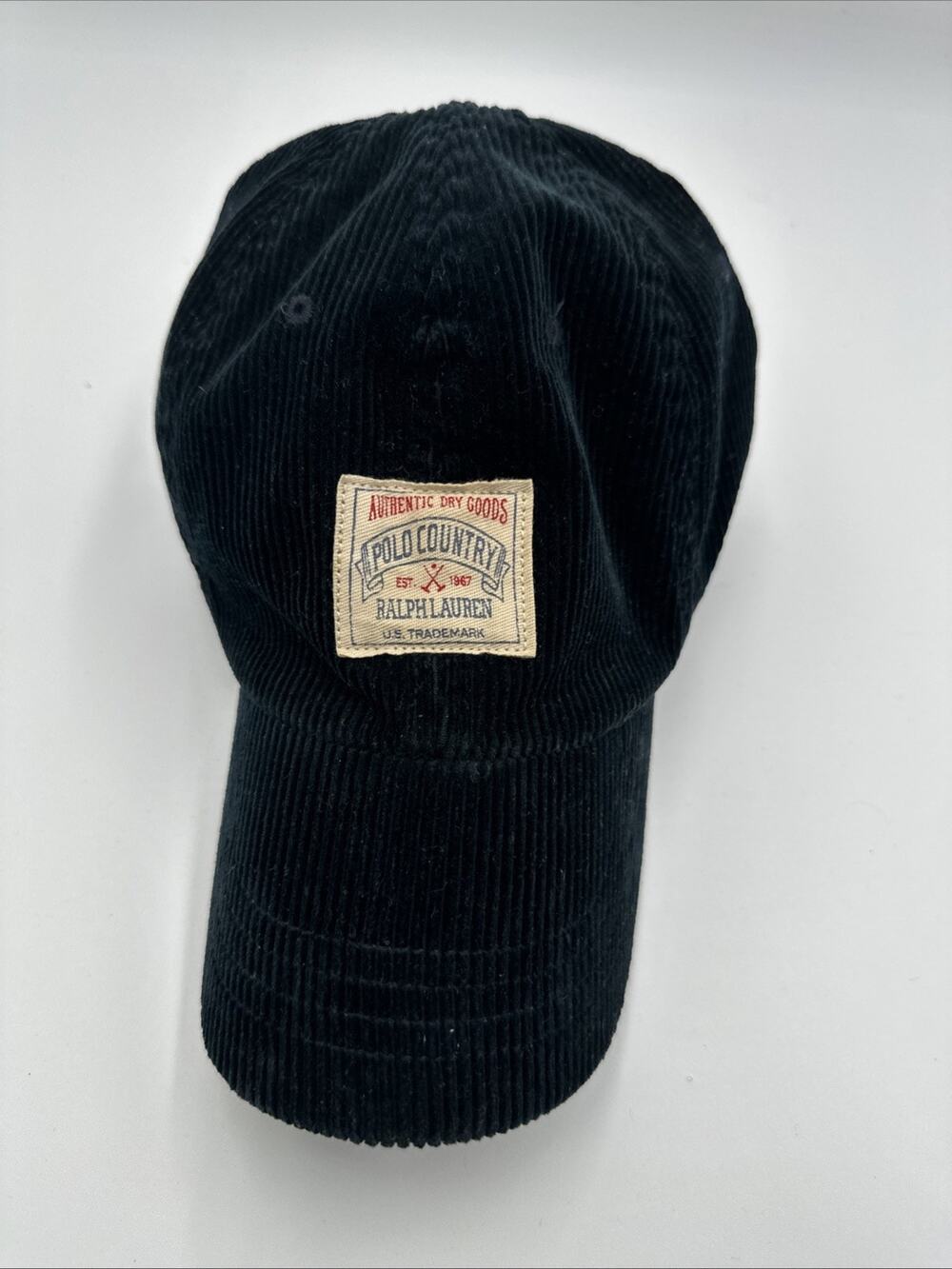POLO COUNTRY - Ralph Lauren - Golf Hat - Cap - Corduroy - Adjustable - Vintage!